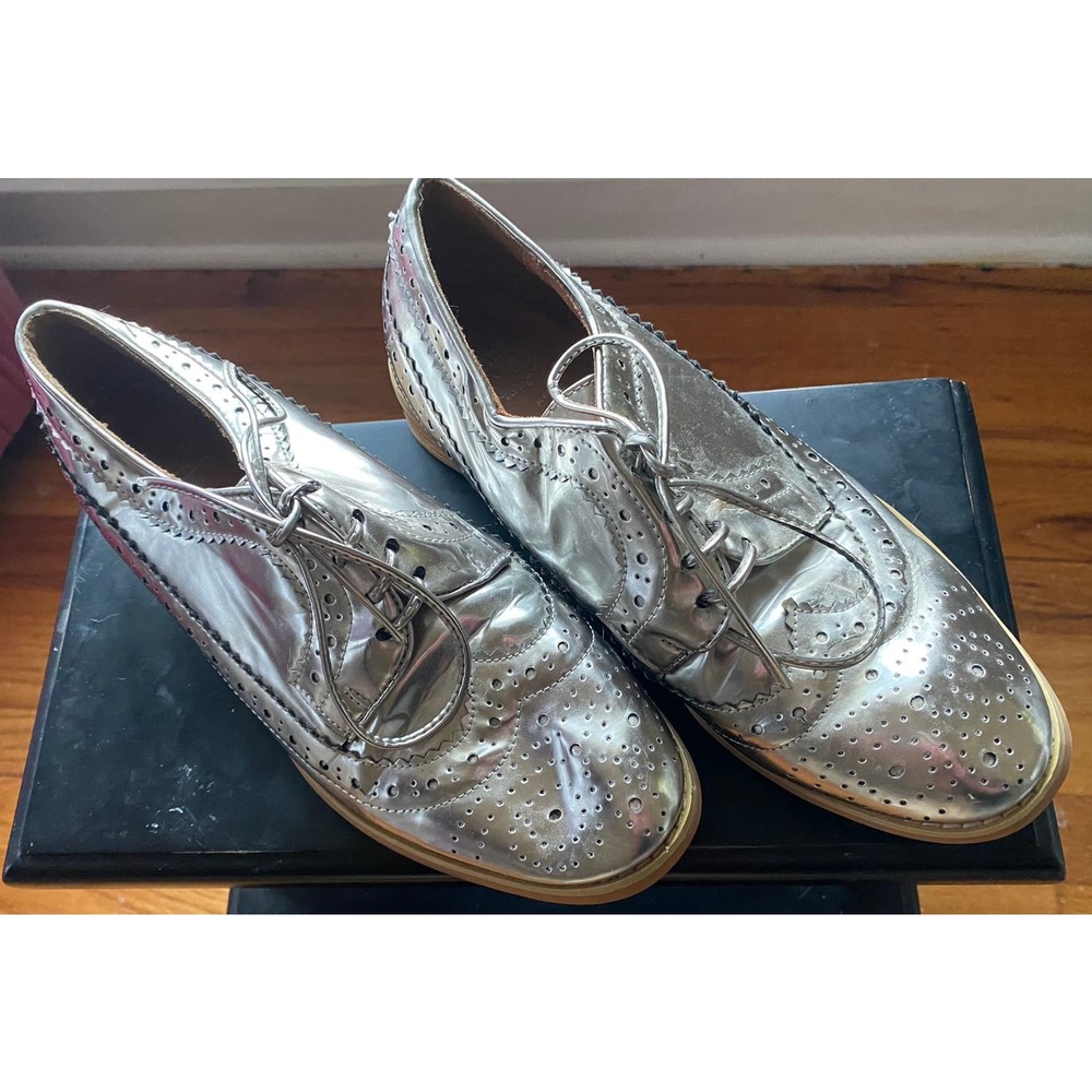 Jeffrey Campbell metallic oxfords size 7.5